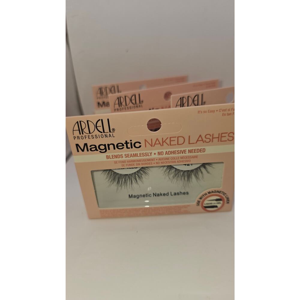 4 PAIRS OF Ardell  Magnetic Naked False Eyelashes #421 in Black